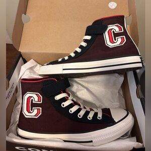 Converse Chuck New red/black/bloodstone Youth Shoes Size 3